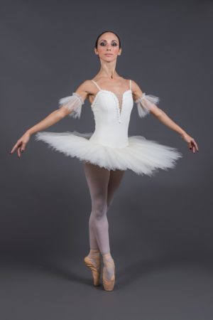 Women's Swan Lake Ballet Robe Tutu Ballerine Jupe Justaucorps Combinaison Moulante Dancewear